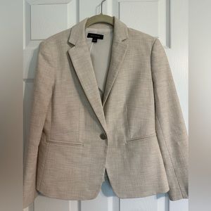 Ann Taylor Beige Textured Blazer
